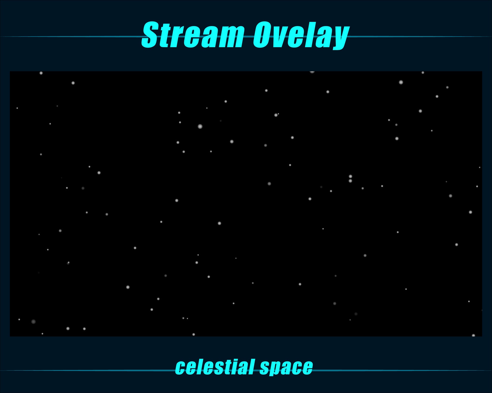 Animierte Celestial Twitch Overlays / Animierte Sternenhimmel