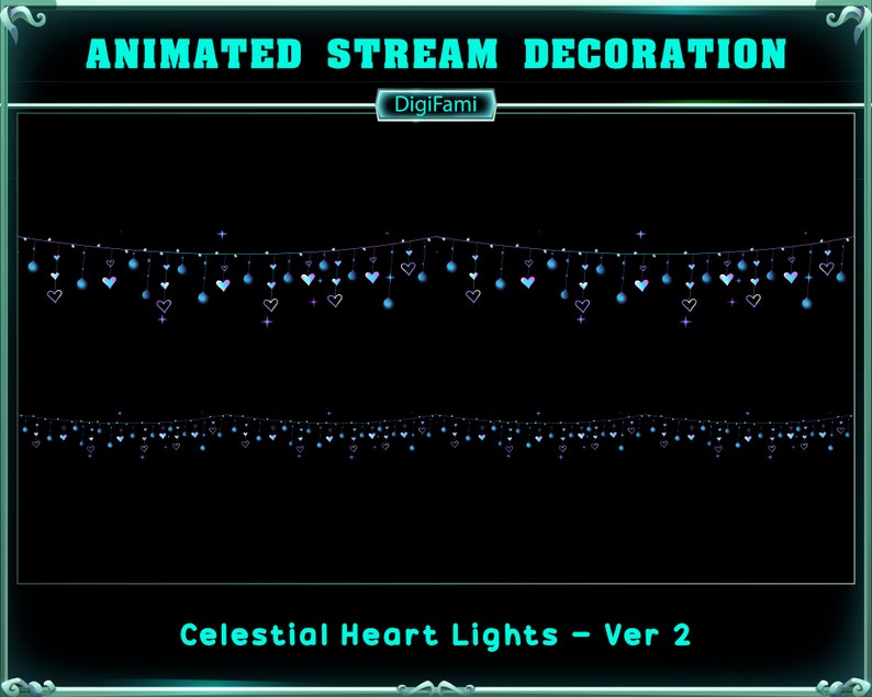 Celestial Heart Light Twitch Decoration, Celestial Heart Light Stream ...