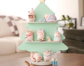 Weihnachtsbaum Lulu das Schweinchen Regal Ständer Haus - made by KG