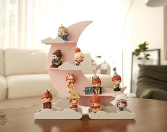 Hirono Display Shelf Stand House - Blush Mond und Wolke Serie - made by KG