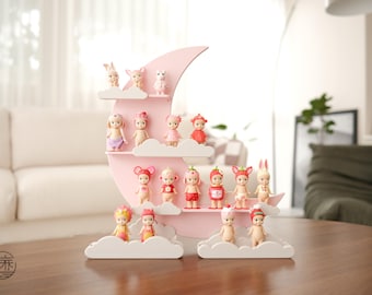 Sonny Angel Display Shelf Stand House - Blush Moon and Cloud Series - made by CG