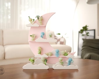 Smiski Display Shelf Stand House - Blush Mond und Wolken Serie - made by KG
