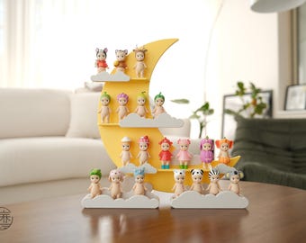 Sonny Angel Display Shelf Stand House - Moon and Cloud Series - made by CG