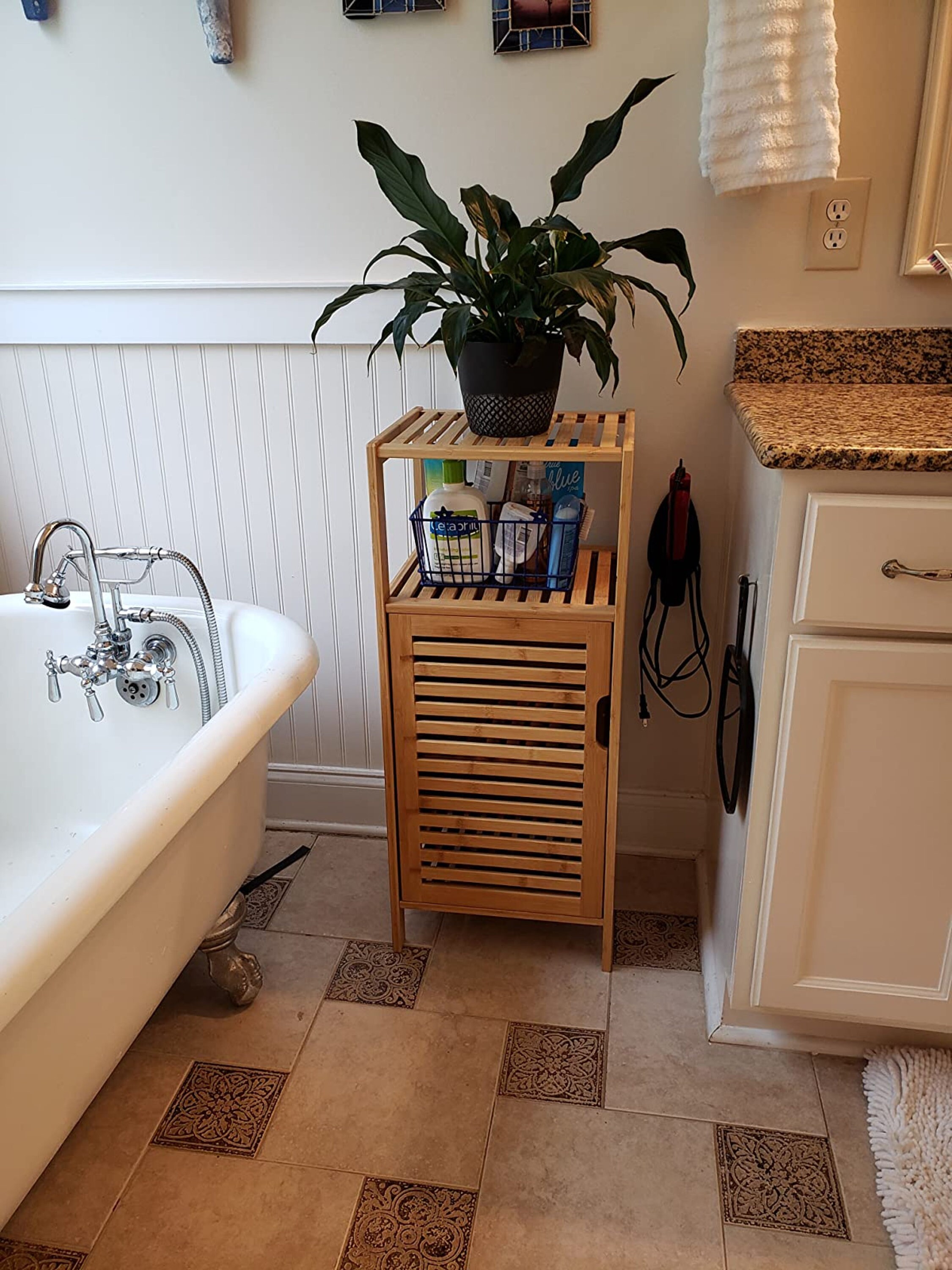 Bamboo Bathroom Storage Cabinet Kitchen Minimalist Cupboard - Etsy