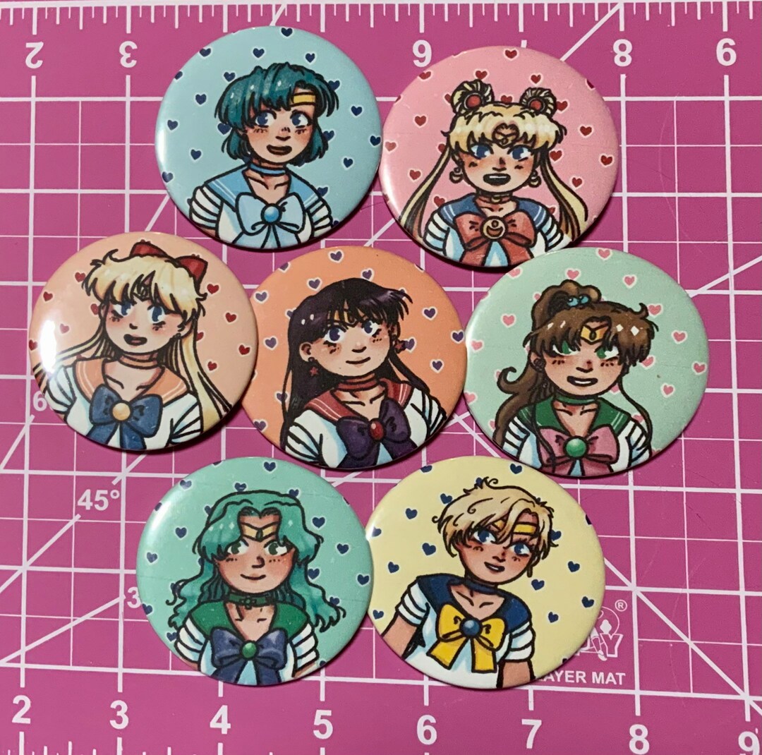 Sailor Moon 2.25 Buttons - Etsy