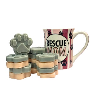 Rescue Mom Gift Mug With Paw Print Wax Melts