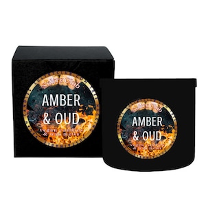 Amber & Oud Vegan Candle