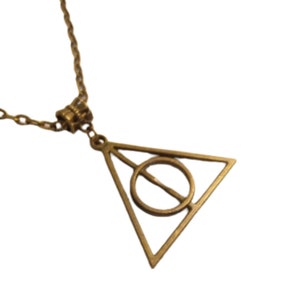 Deathly Hallows Style Pendant Necklace