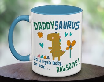 DaddySaurus Dinosaur Mug - Gift for Daddy