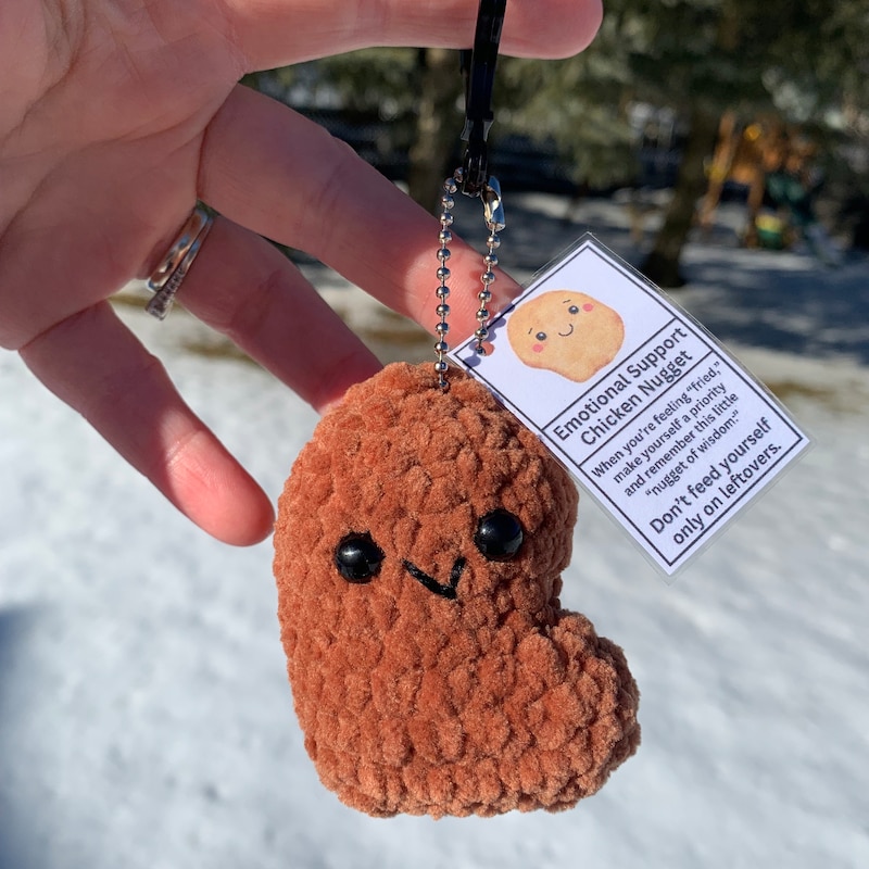 Nugget Key Chain Emotional Support Nuggets - Etsy