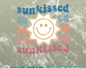 Sunkissed PNG, Summer PNG, Beach Life, Designs Downloads, Summer T Shirt Design, PNG, Sublimation Designs, Digital Download