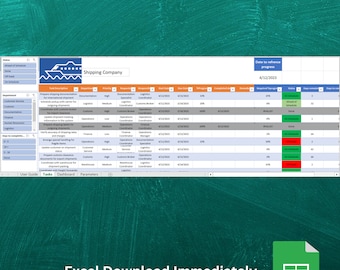 Plantilla de Excel y Google Sheets de gestión de tareas
