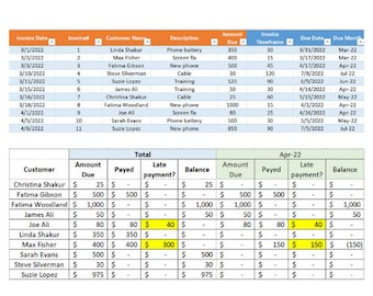 Accounts Payable Excel Template - Etsy