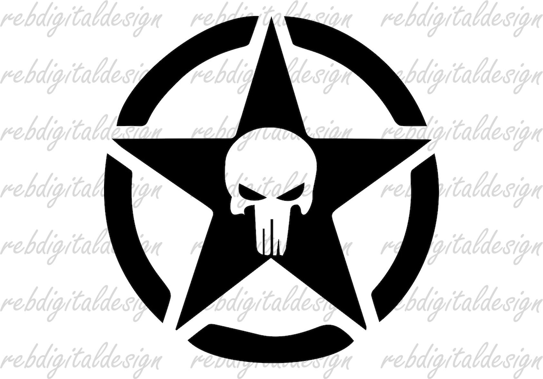 The Punisher Skull SVG PDF PNG Eps Instant Digital Download Clipart ...