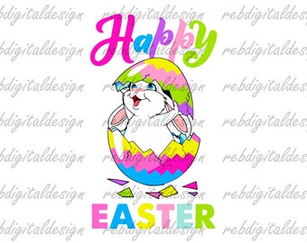 Frohe Ostern SVG PNG PDF Eps, sofortiger digitaler Download