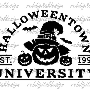 Halloweentown University svg, Halloweentown svg, Halloweentown png, Halloween Shirt SVG, Cricut Halloween, Instant Digital Download