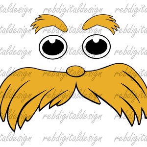 The Lorax Mustache Template