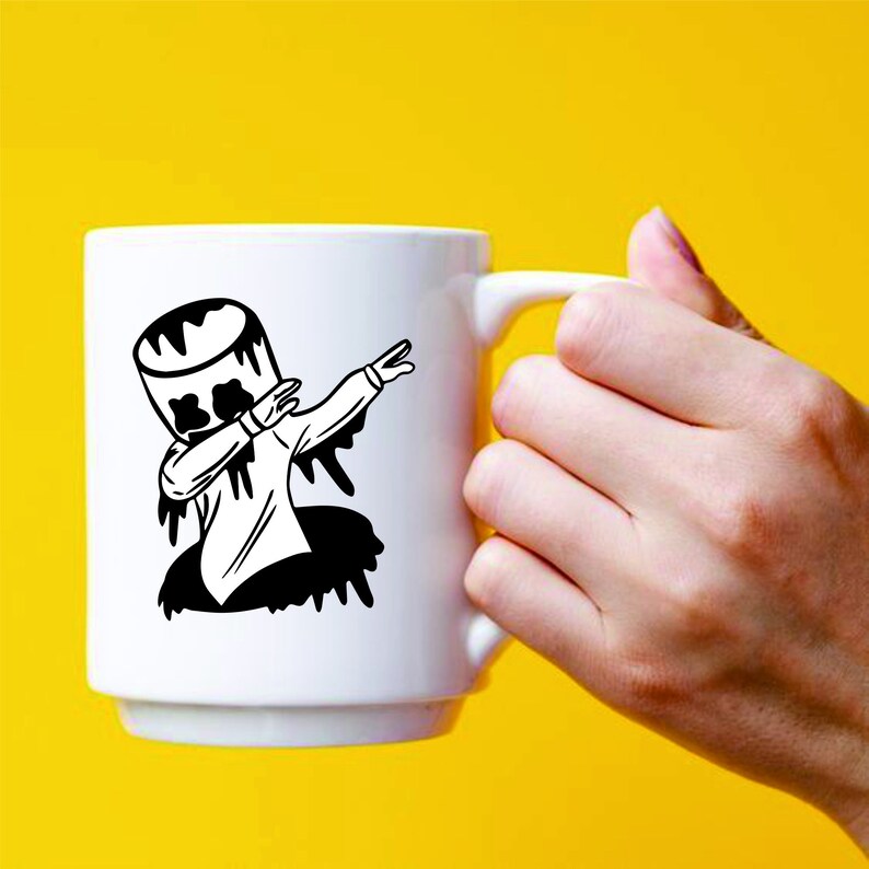 Dabbing Marshmallow Man SVG PDF PNG Eps Ai Instant Digital Etsy