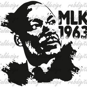 MLK 1963, SVG PNG PDF Eps ,sofortiger digitaler Download