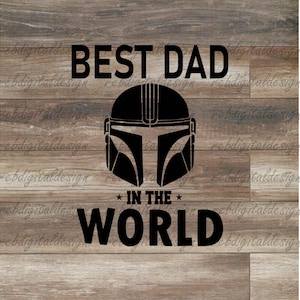 Best Dad In The World, SVG PDF PNG EPs Sofortiger digitaler Download Clipart Vektor Umriss Schablone