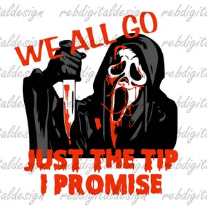 We All Go Scream, Horrorfilm Charakter, Sublimationsdesign, Halloween SVG PNG PDF Eps Ai, sofortiger digitaler Download