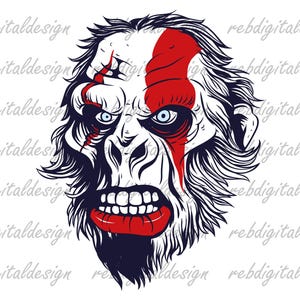 Gorilla, SVG, PNG, PDF, EPs,  Ai    Instant Digital Download