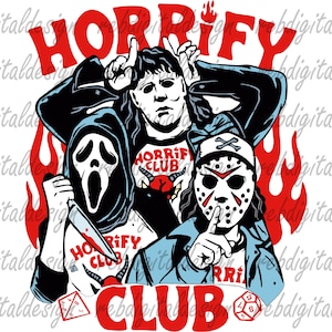 Halloween svg, Horrify Club Svg, Spooky Season, Hell Devil Fire, Trendy Halloween, Hell Club PNG, Halloween PNG, Téléchargement numérique instantané