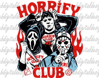 Halloween svg, Horrify Club Svg, Spooky Season, Hell Devil Fire, Trendy Halloween, Hell Club PNG, Halloween PNG, Descarga digital instantánea