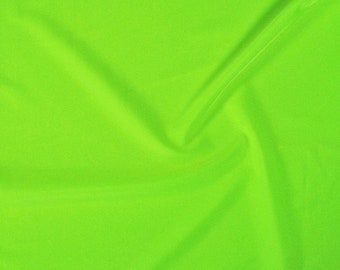 Flo Apple Green shiny lycra fabric 4 way stretch - width 57" - premium quality made in Italy