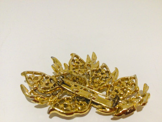 BROOCH VINTAGE  - Stunning Gold plated with beaut… - image 4