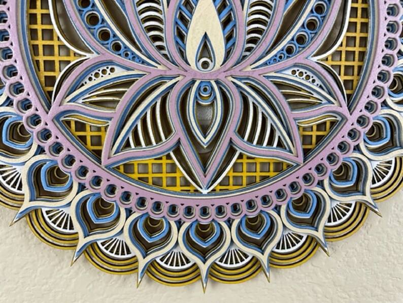 Lotus Flower Mandala Wall Art Mandala Wall Art Lotus Flower - Etsy