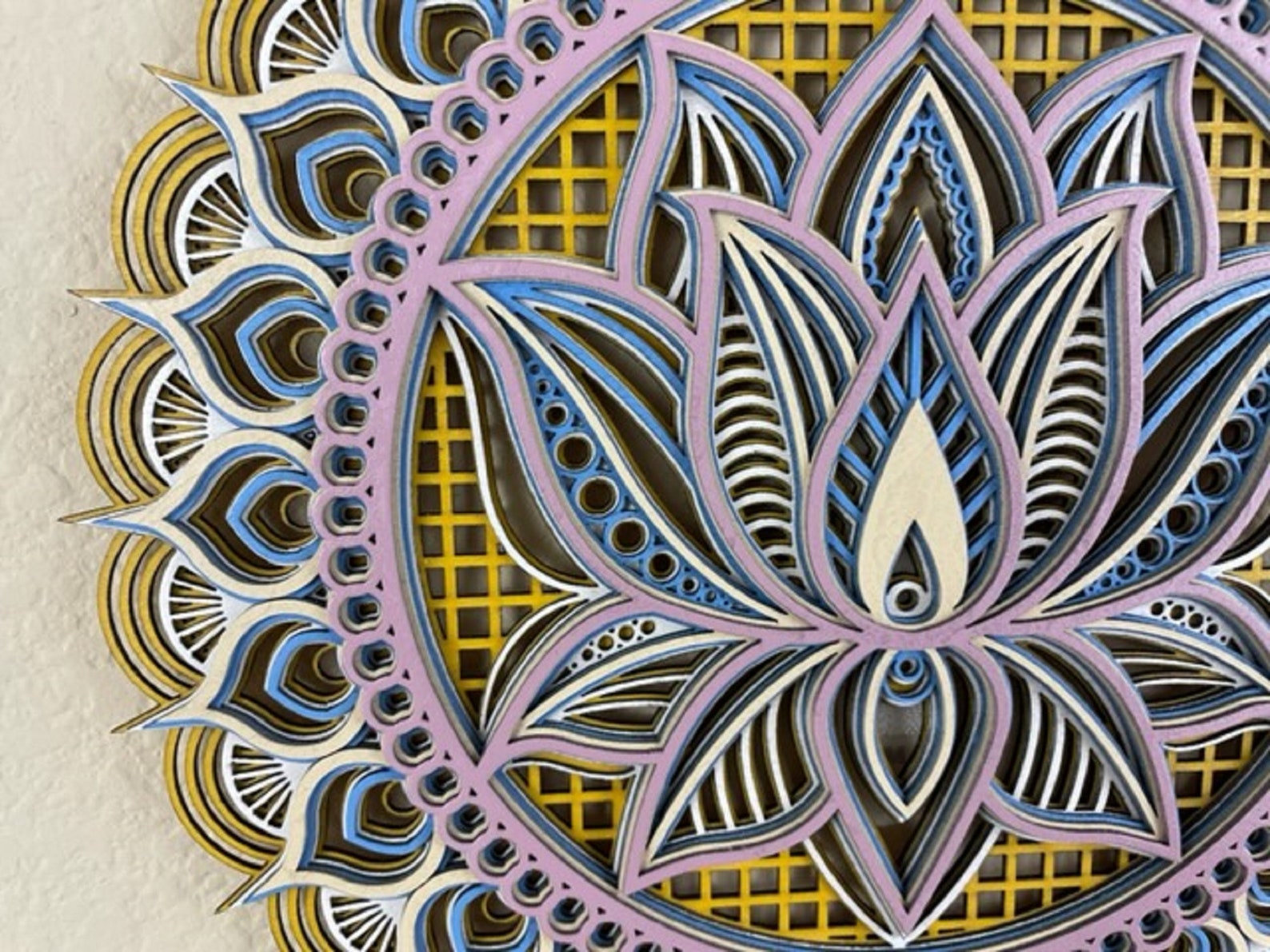 Lotus Flower Mandala Wall Art Mandala Wall Art Lotus Flower - Etsy