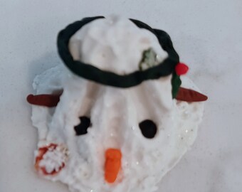 Melting Snowman decor (clay)
