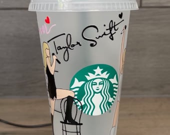 Taylor Swift inspired 24oz Reusable Starbucks Cold Cup