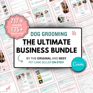 Dog Grooming Business Forms Bundle | Dog Grooming Forms | Dog Grooming Policy | Dog Grooming Contract | Dog Salon | Dog Groom Form | CANVA