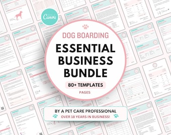 Dog Boarding Business Forms Bundle, Dog Boarding Forms, Dog Boarding Policy, Dog Boarding Contract, Dog Boarding Report Card, Boarding Logo