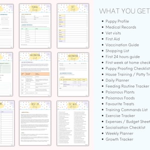 MEGA Puppy Planner, Puppy Guide, Puppy Checklist, Puppy Training Checklist, Puppy First Milestones, Puppy Schedule, Puppy Potty Training immagine 2