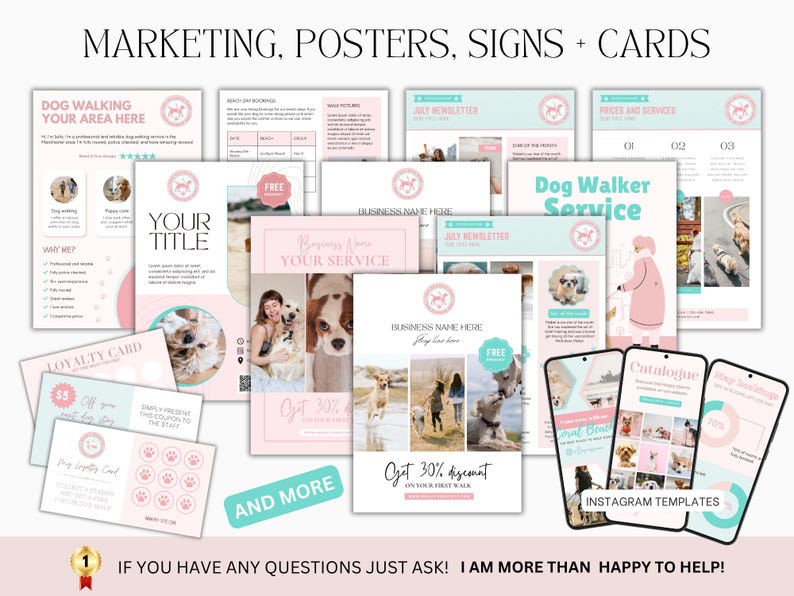 ULTIMATE Dog Walking Business Forms Bundle | Dog Walking Contract | Dog Walking Forms | Dog Walker forms | Dog Walking Logo EDITABLE afbeelding 8