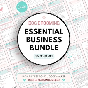 Dog Grooming Client Forms, Pet Stylist Editable Contract, Pet Salon Consent & Release Waiver, Printable Intake Paperwork, Grooming Planner