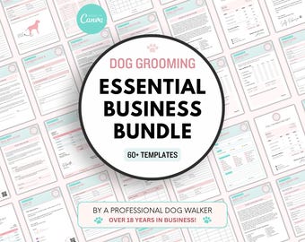Dog Grooming Client Forms, Pet Stylist Editable Contract, Pet Salon Consent & Release Waiver, Printable Intake Paperwork, Grooming Planner