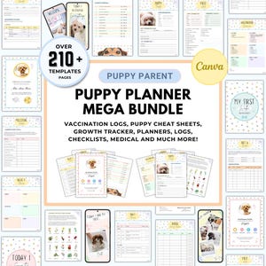 MEGA Puppy Planner, Puppy Guide, Puppy Checklist, Puppy Training Checklist, Puppy First Milestones, Puppy Schedule, Puppy Potty Training immagine 1