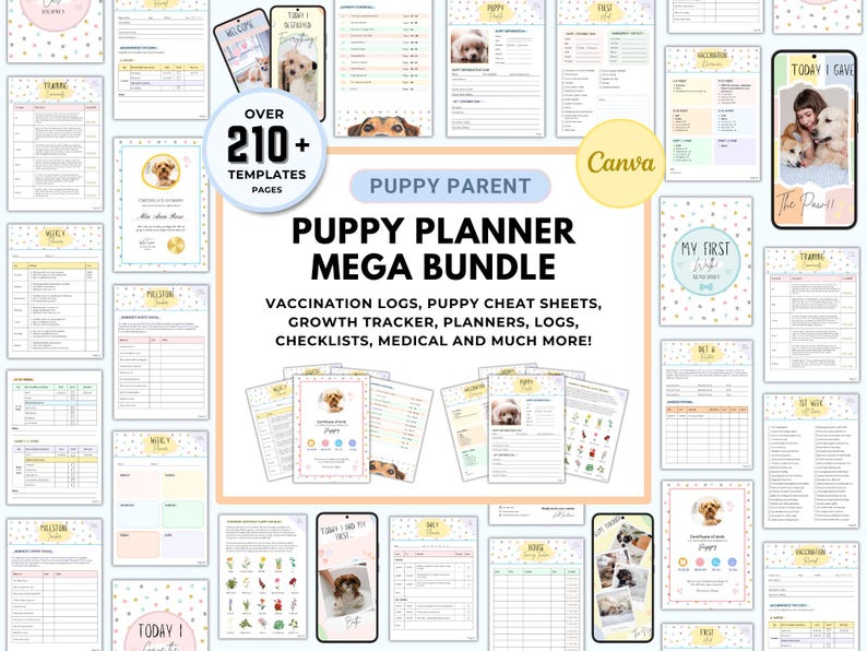 MEGA Puppy Planner, Puppy Guide, Puppy Checklist, Puppy Training Checklist, Puppy First Milestones, Puppy Schedule, Puppy Potty Training immagine 1