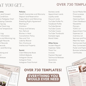 Dog Breeder Forms, Breeder Bundle, Breeder Forms, Puppy Sale Contract, Breeder Contract, Dog Whelping Chart, Puppy Forms, Puppy Medical Form 画像 11