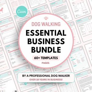 ESSENTIAL Dog Walking Business Forms Pack | Dog Walking Contract | Dog Walking Forms | Dog Walker forms | Dog Walking Form | Dog Walker Form