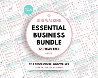 ESSENTIAL Dog Walking Business Forms Pack | Dog Walking Contract | Dog Walking Forms | Dog Walker forms | Dog Walking Form | Dog Walker Form