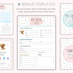 MEGA Puppy Planner, Puppy Guide, Puppy Checklist, Puppy Training Checklist, Puppy First Milestones, Puppy Schedule, Puppy Potty Training immagine 7