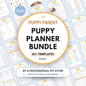 Puppy Planner Pet Checklist Puppy Guide Printable Potty Worksheet Puppy Training Tracker Puppy First Milestones Puppy Schedule Checklist PDF