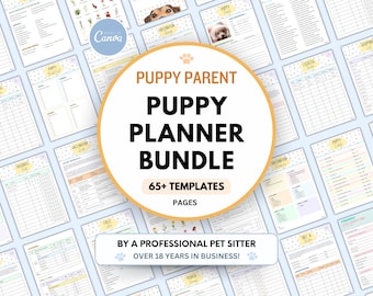 Puppy Planner Pet Checklist Puppy Guide Printable Potty Worksheet Puppy Training Tracker Puppy First Milestones Puppy Schedule Checklist PDF