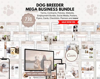Dog Breeder Business Bundle, Puppy Contract Template (Digital Download)