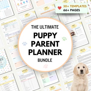 Puppy Planner Pet Checklist Puppy Guide Printable Potty Worksheet Puppy Training Tracker Puppy First Milestones Puppy Schedule Checklist PDF